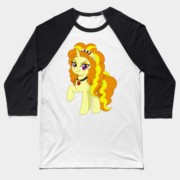 Adagio Dazzle pony Baseball T-Shirt by CloudyGlow